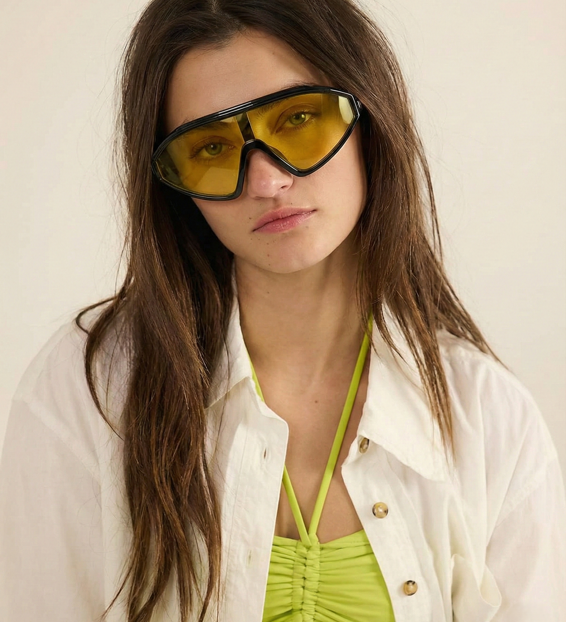 Natasha Linea Rossa Angled Sunglasses