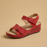 Sandalias Cuña Corcho Tiras Ajustables Velcro Confort
