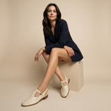 Sandalia Cuero Trenzado Slingback Artesanal Mujer
