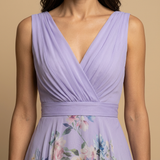 Vestido de Boda Invitada Largo Floral Chifón