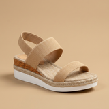 Sandalias Plataforma Espadrille Knit Elástico