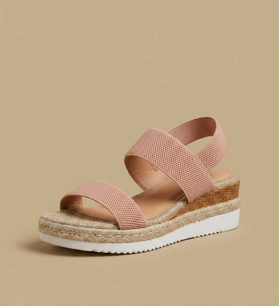 Sandalias Plataforma Espadrille Knit Elástico