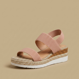 Sandalias Plataforma Espadrille Knit Elástico