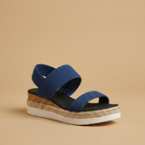 Sandalias Plataforma Espadrille Knit Elástico