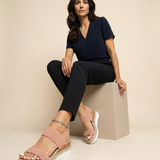 Sandalias Plataforma Espadrille Knit Elástico