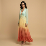 Vestido Largo Boho Degradado Capas