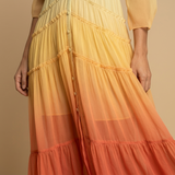 Vestido Largo Boho Degradado Capas