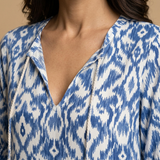 Vestido Largo Boho Estampado Ikat