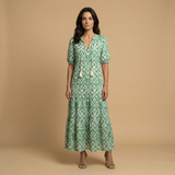 Vestido Largo Boho Estampado Ikat