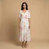 Vestido Largo Boho Estampado Ikat