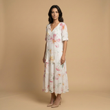 Vestido Largo Boho Estampado Ikat