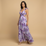 Vestido de Boda Invitada Floral Flores 3D Espalda