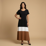 Vestido Largo Boho Bloques Color